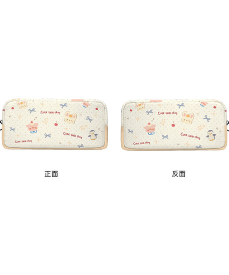 Sweet Treat Canvas Flat Pencil Case