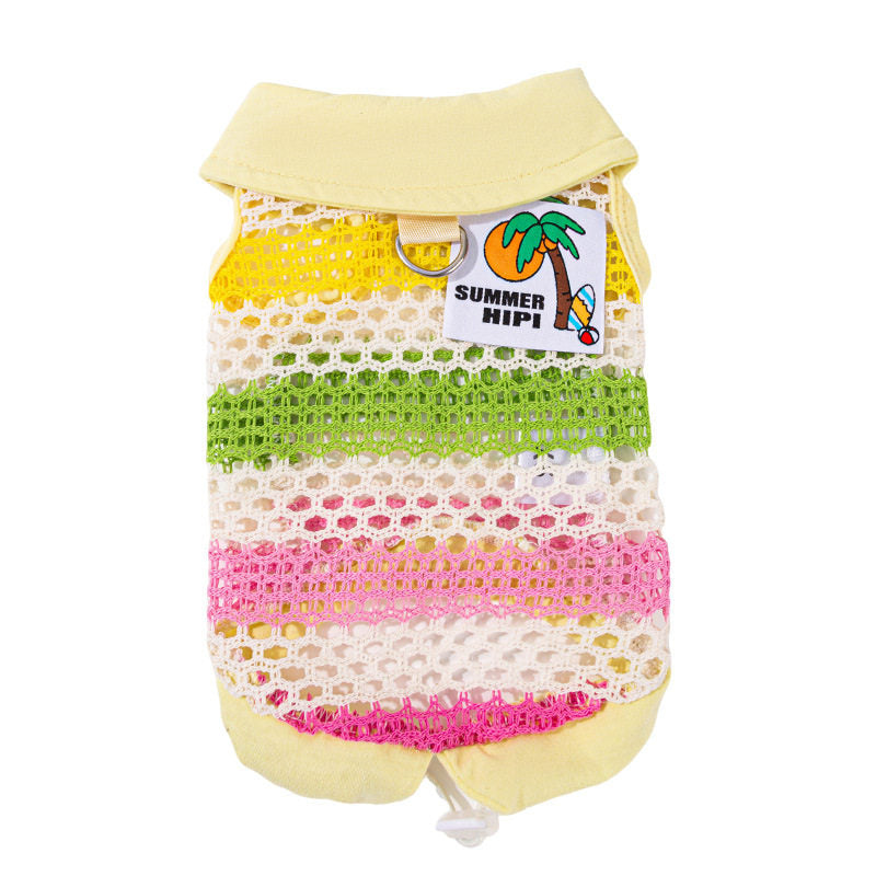 Striped Knit Pet Vest