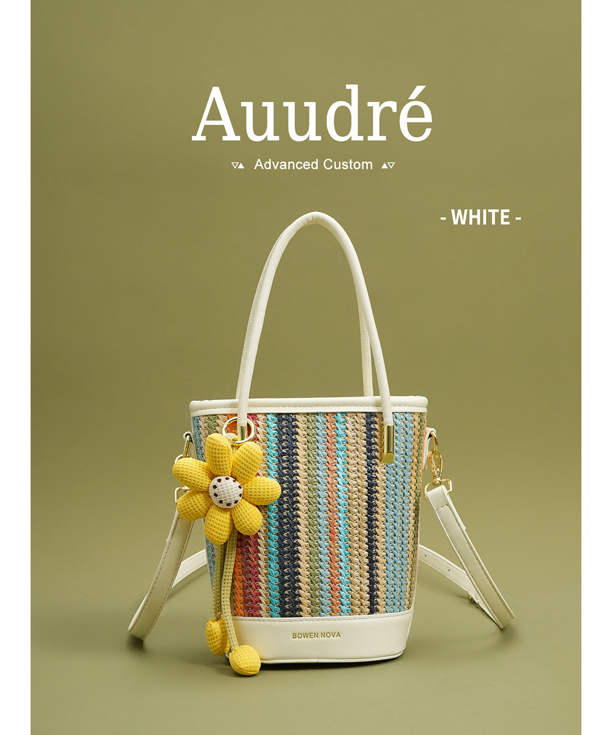 Fiesta Bucket Bag — Straw