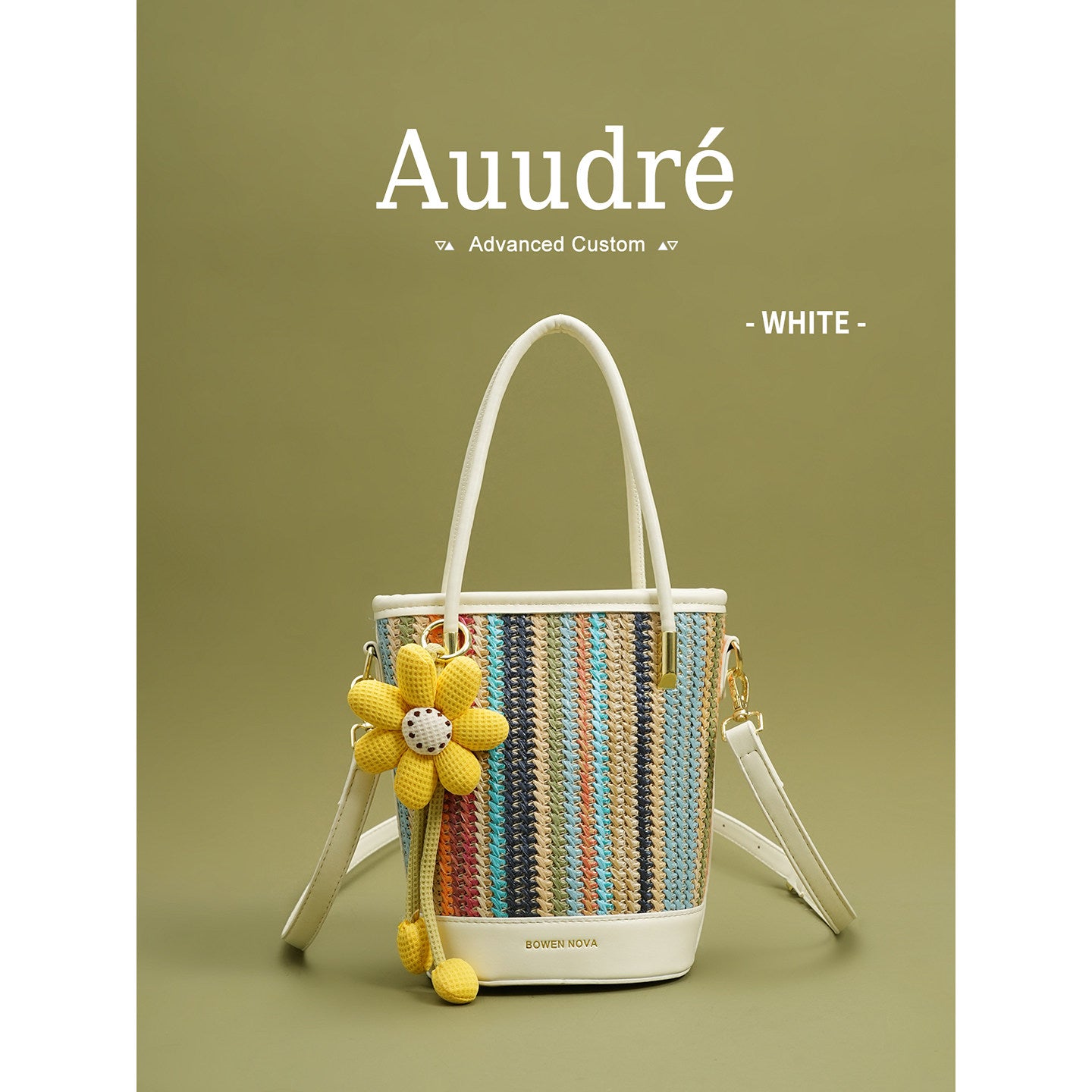 Fiesta Bucket Bag — Straw
