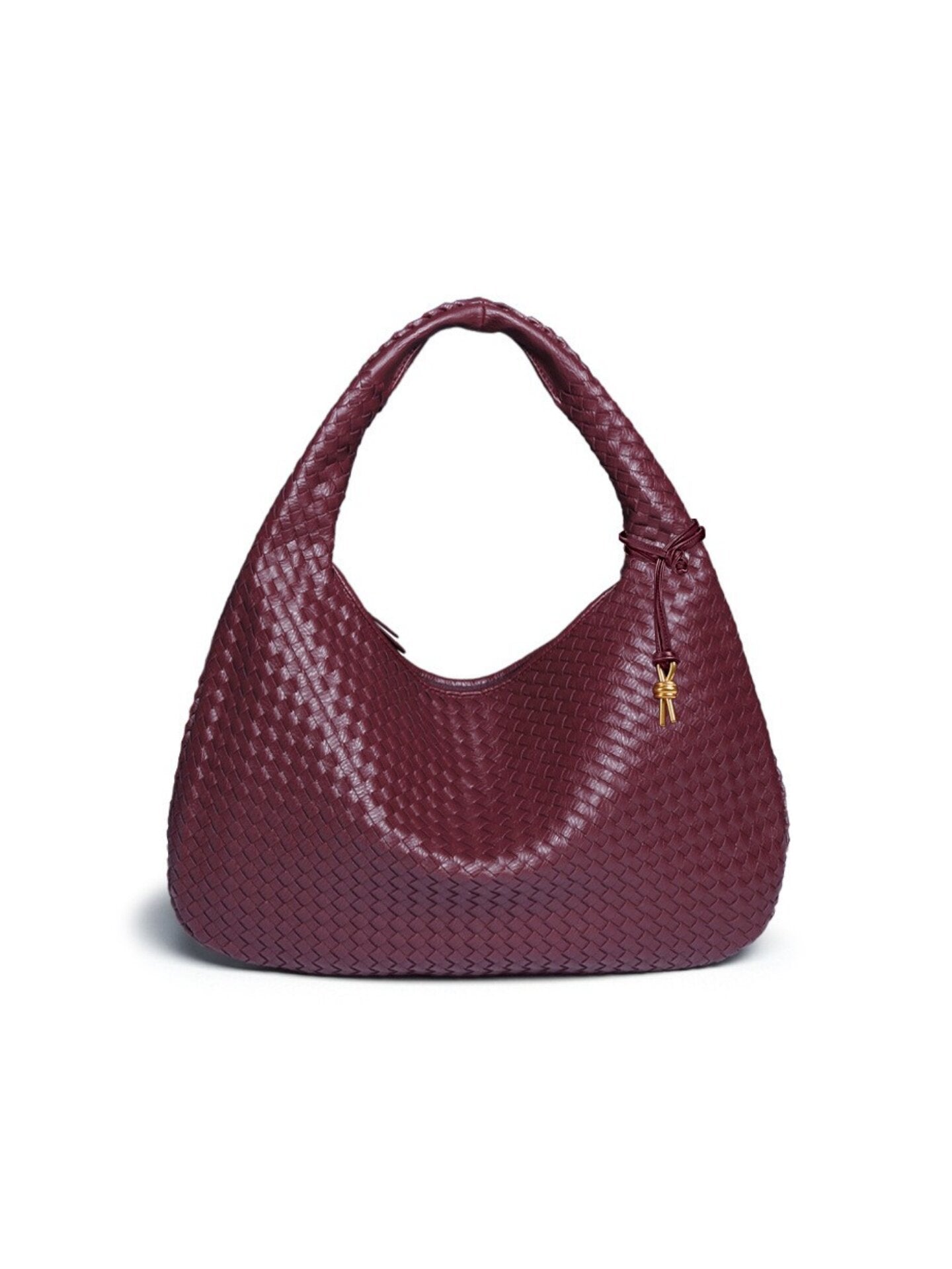 Sienna Woven Crescent Shoulder Bag