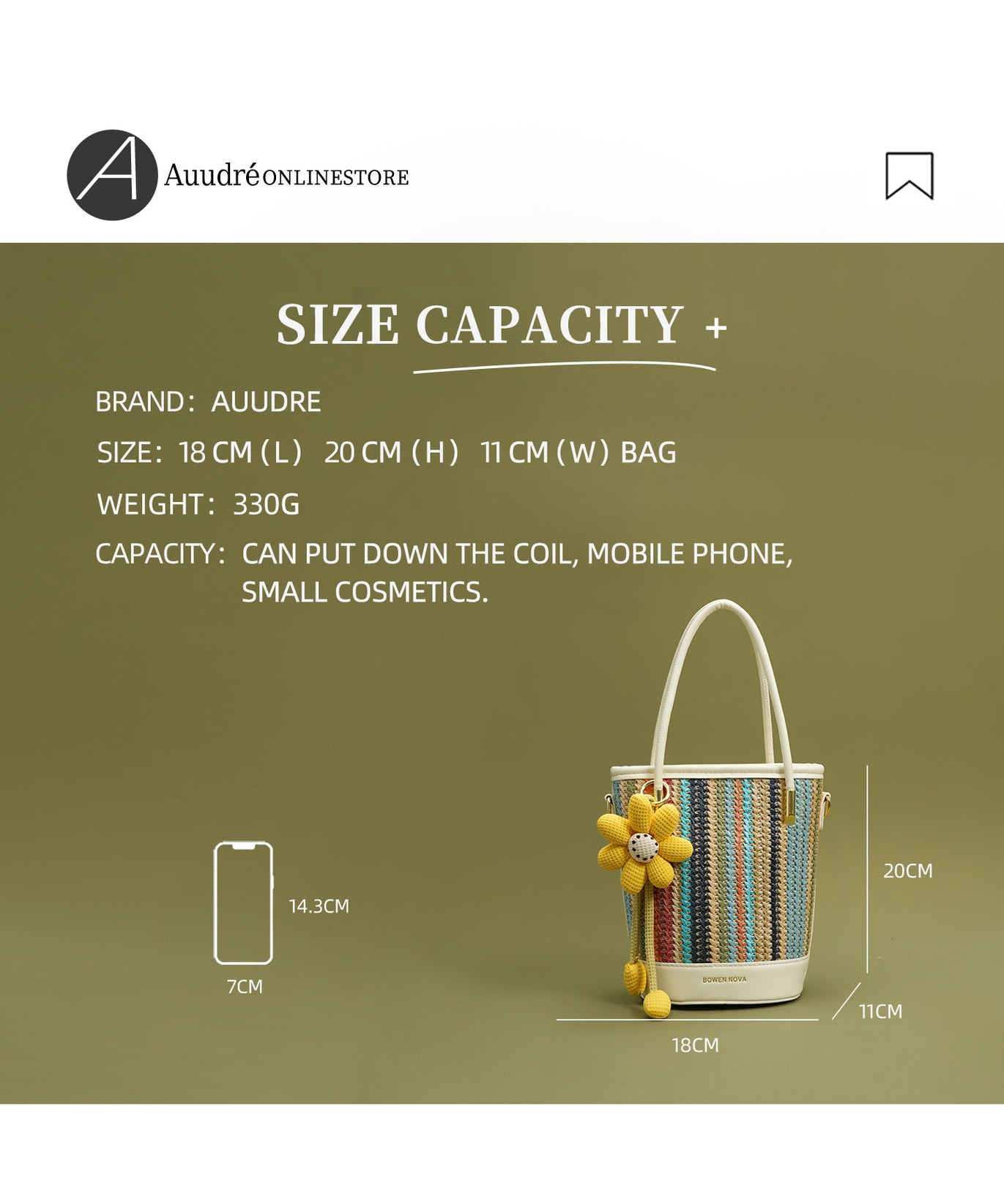 Fiesta Bucket Bag — Straw