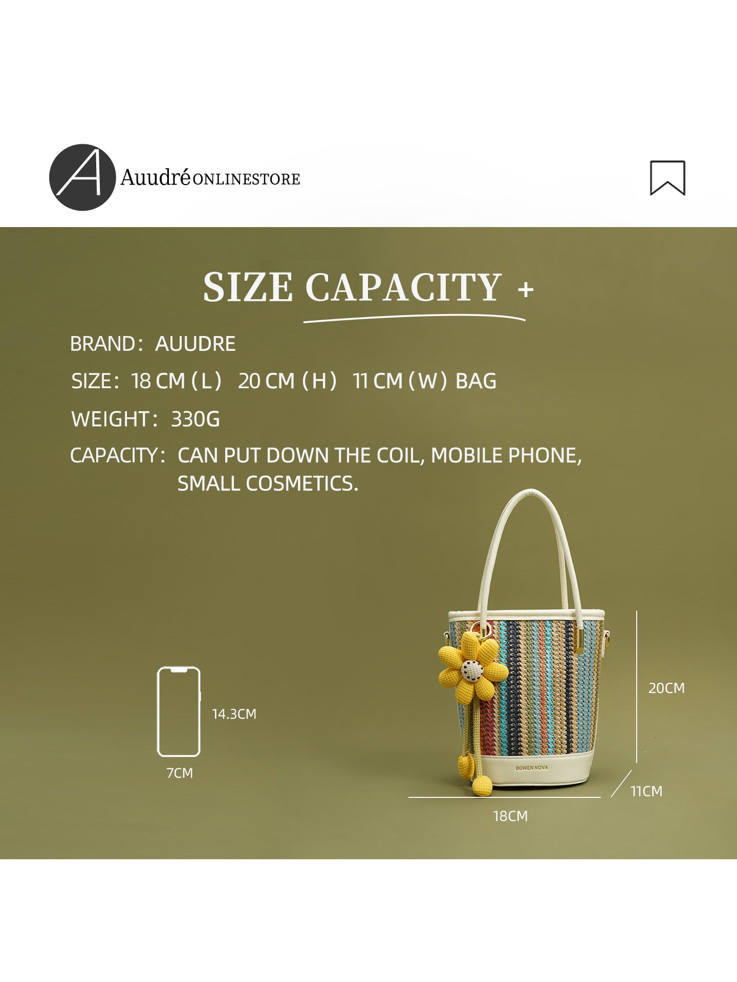 Fiesta Bucket Bag — Straw