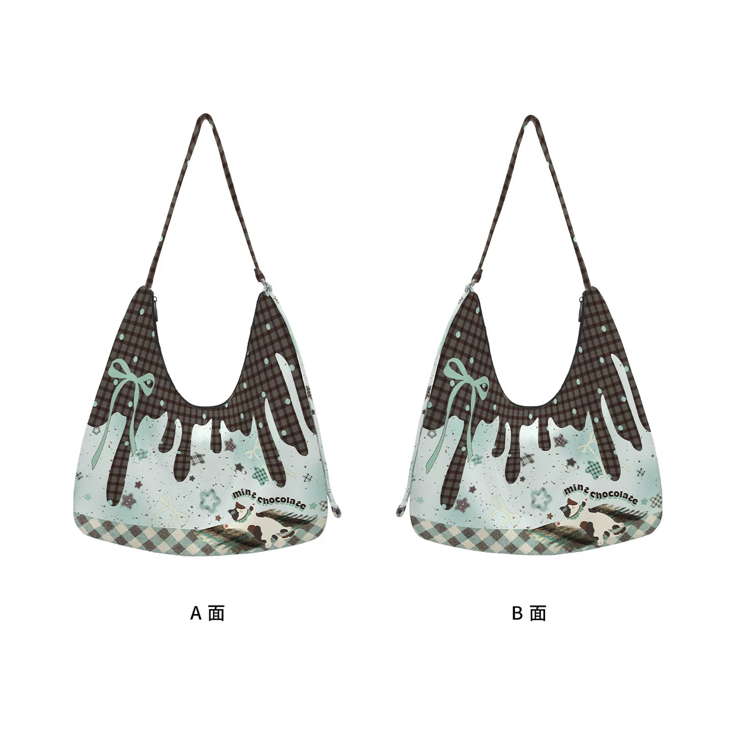 Calico Cat Canvas Crossbody Bag