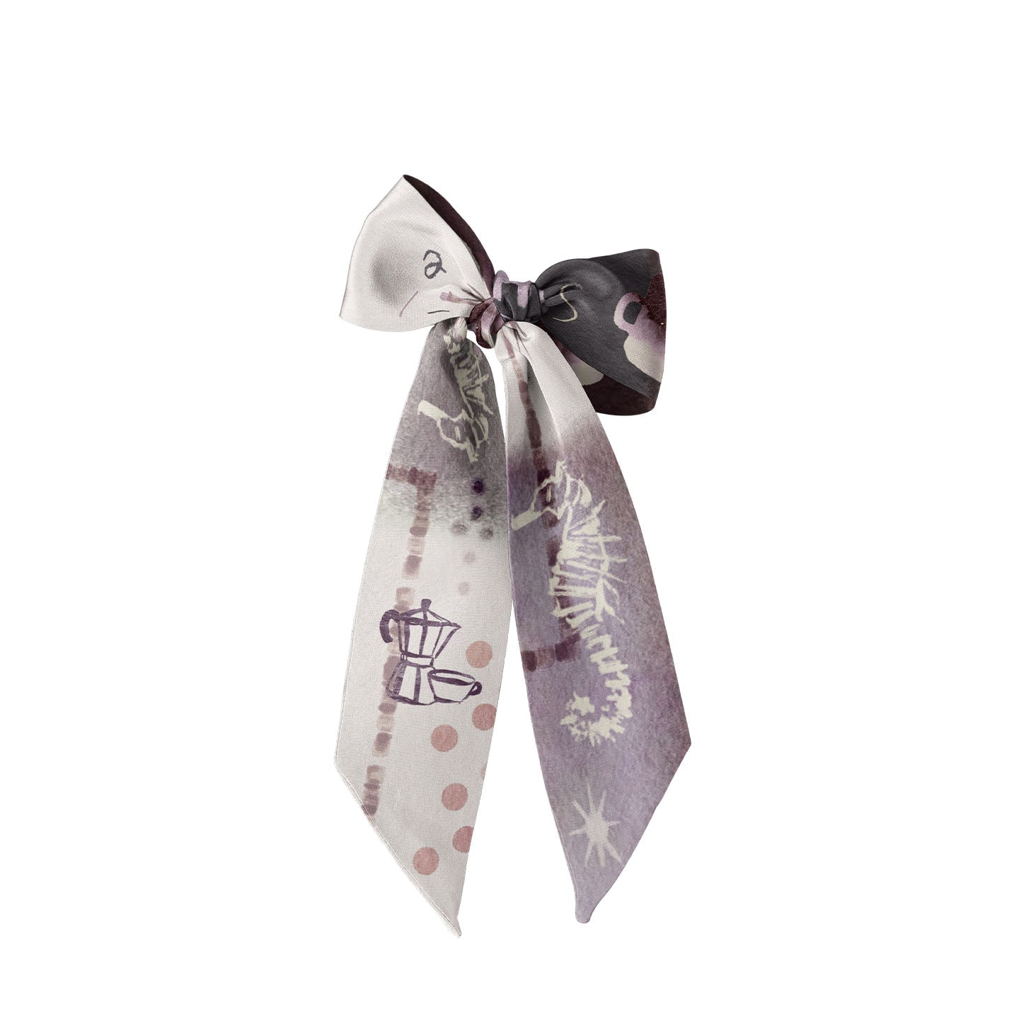 Island Coffee Silk Scarf
