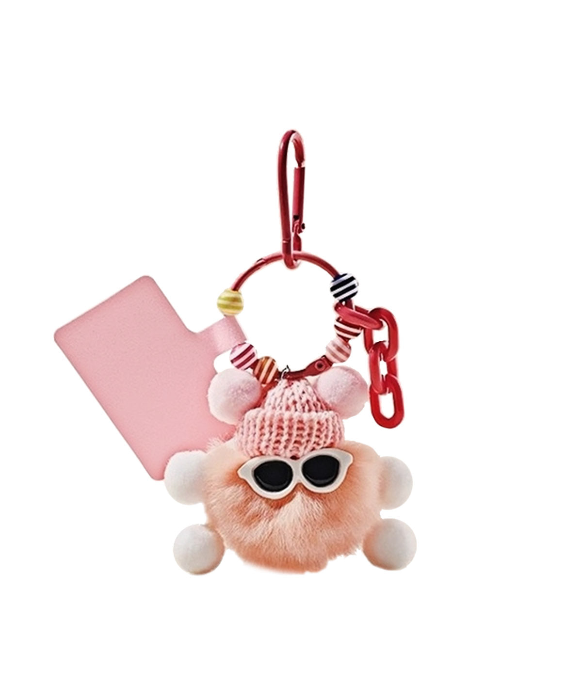 Pom Pom Beanie Bag Charm