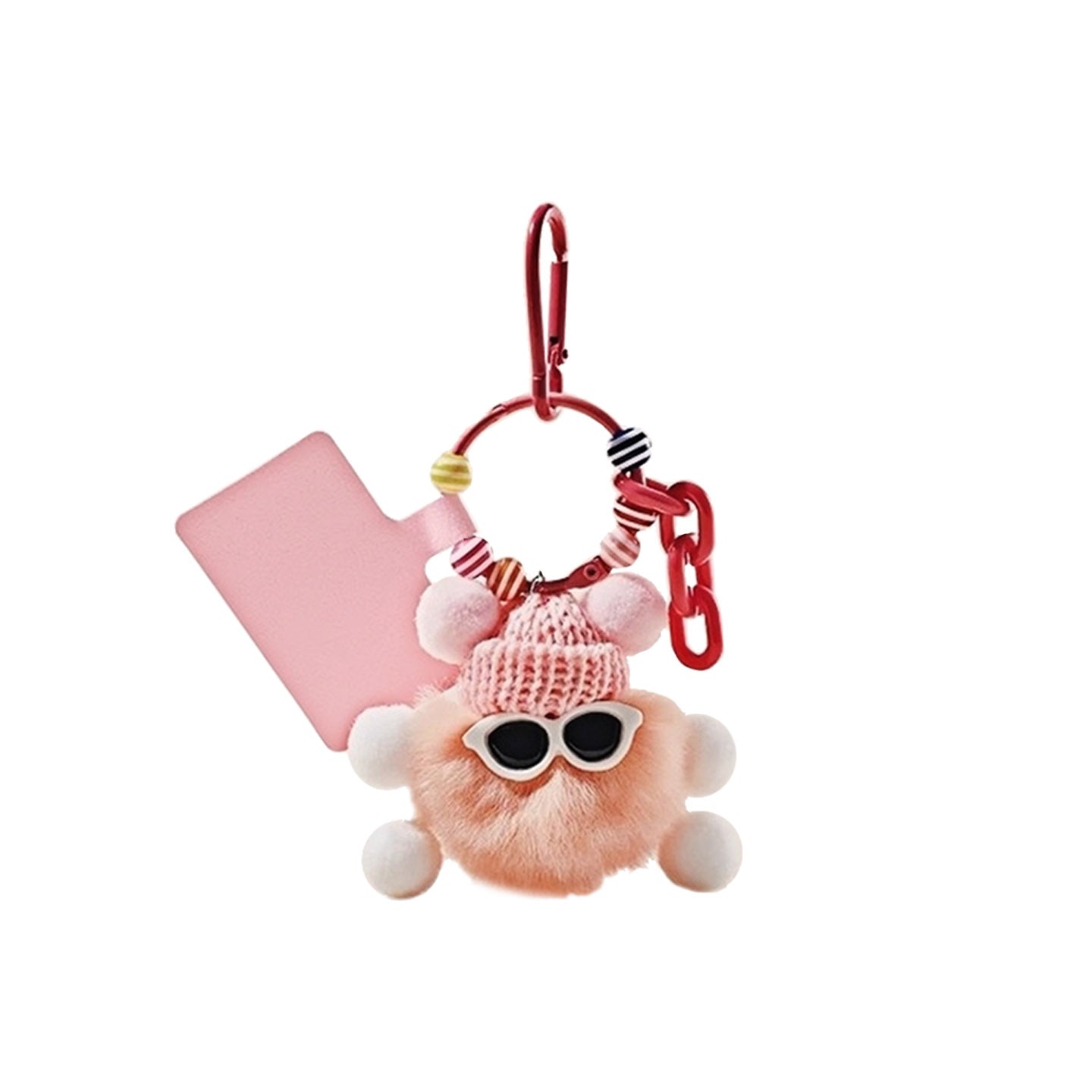 Pom Pom Beanie Bag Charm