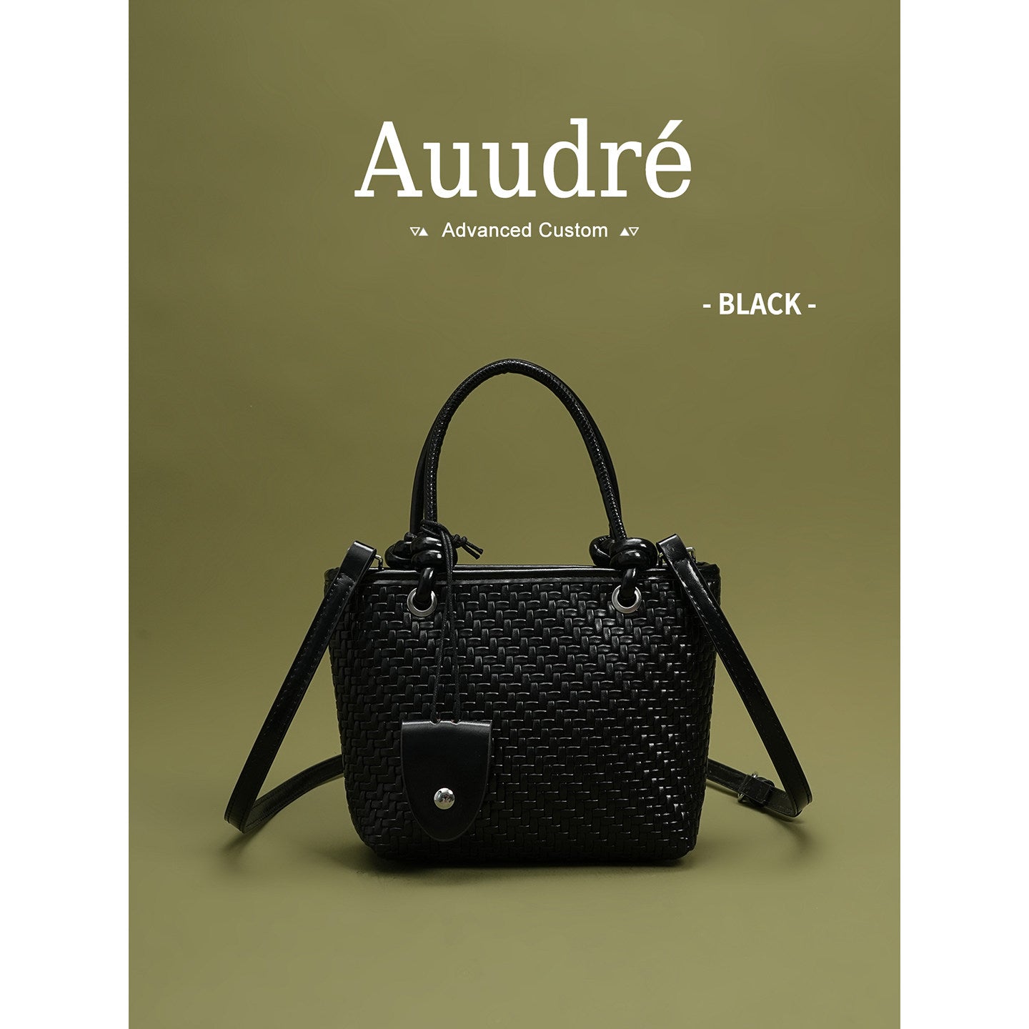 Cobble Woven Top-Handle Bag