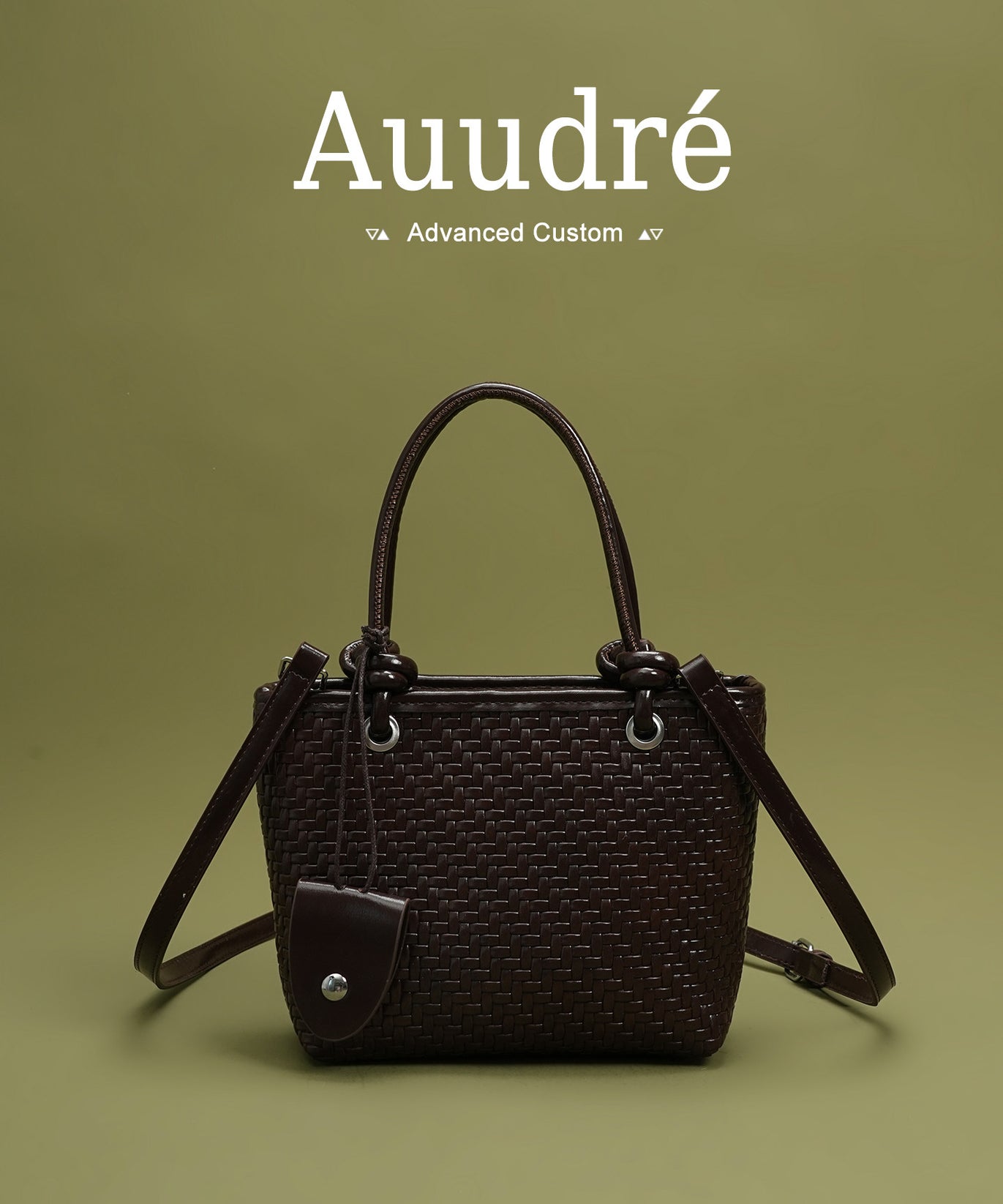 Cobble Woven Top-Handle Bag