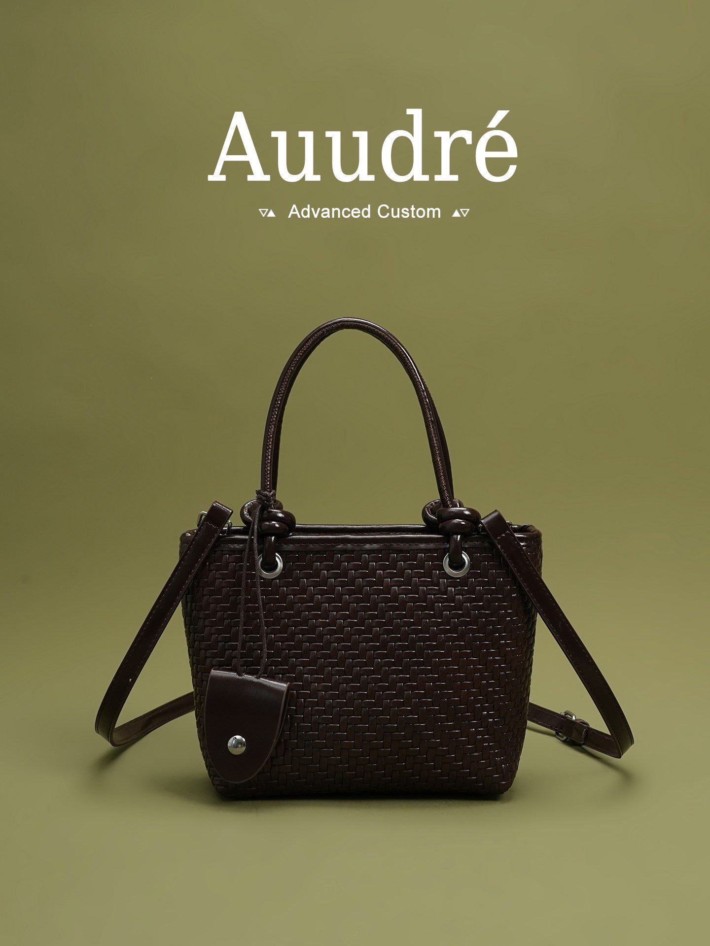 Cobble Woven Top-Handle Bag