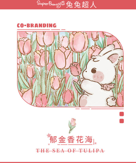 Tulip Field Canvas Coin Purse