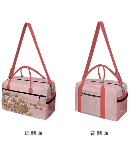 Cupcake Bunny Canvas Travel Bag