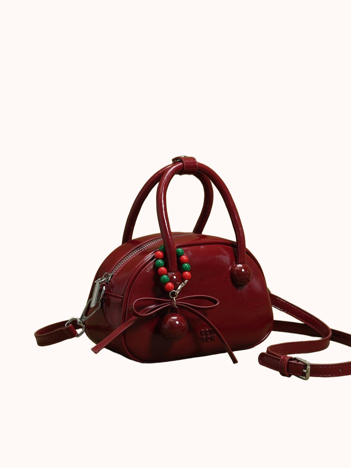 Cherry Patent Handbag