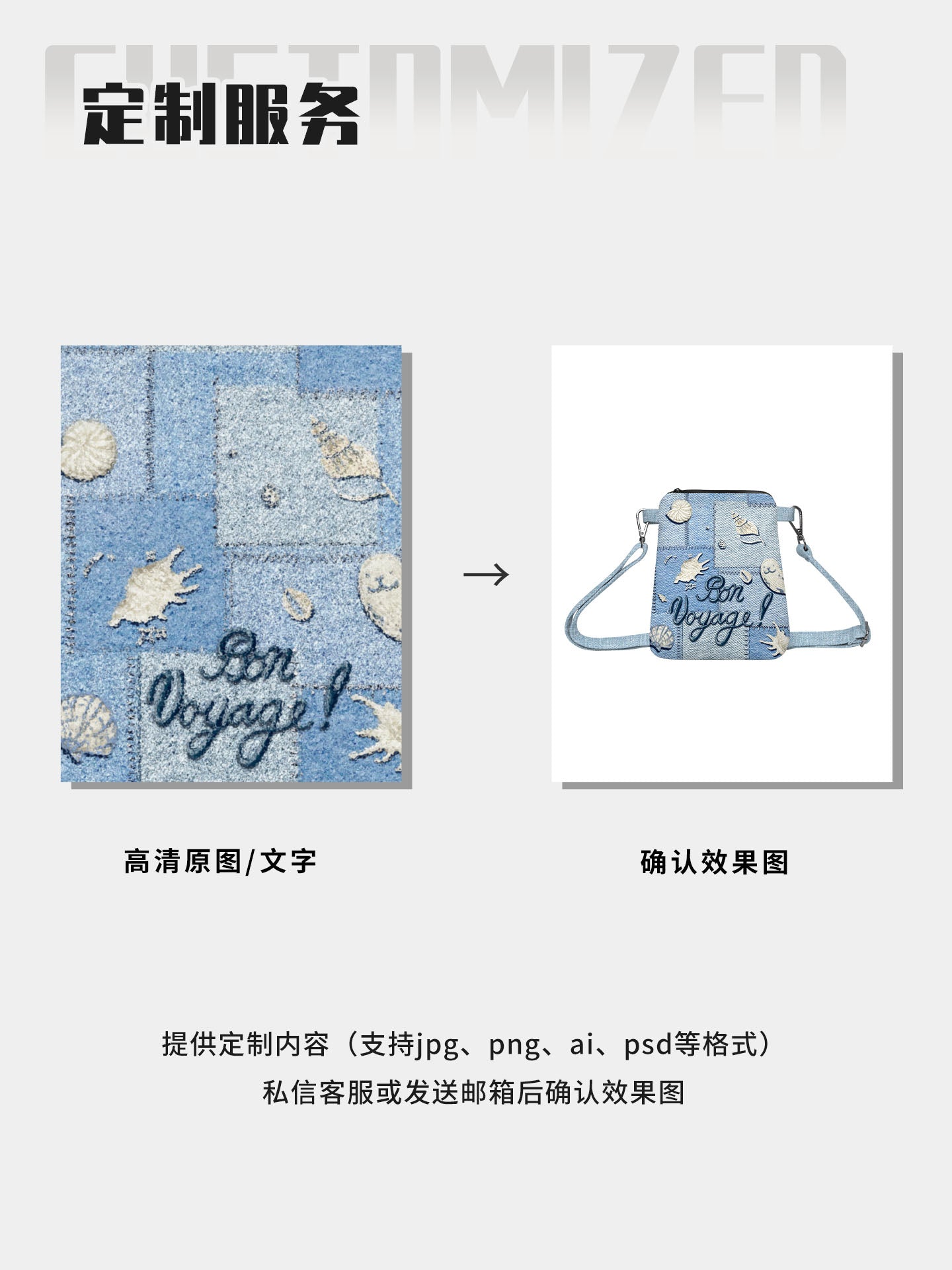 Sea Song Canvas Phone Bag