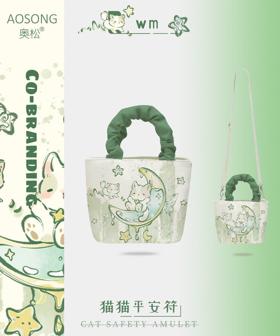 Cat Amulet Canvas Tote