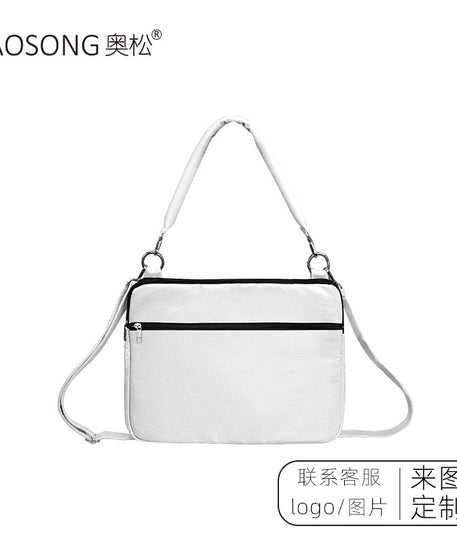 Mint Blush Canvas Laptop Bag