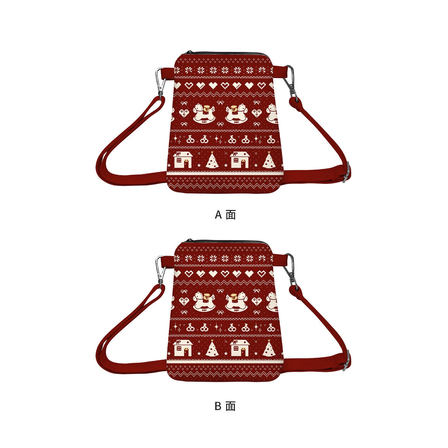 Fair Isle Pony Canvas Phone Bag
