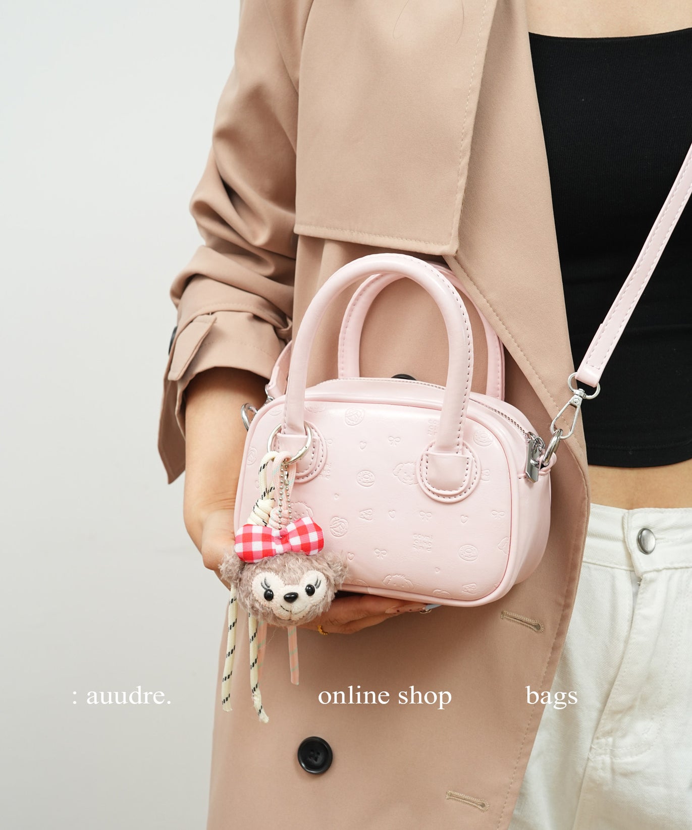 Rosette Bowling Bag — Pebbled