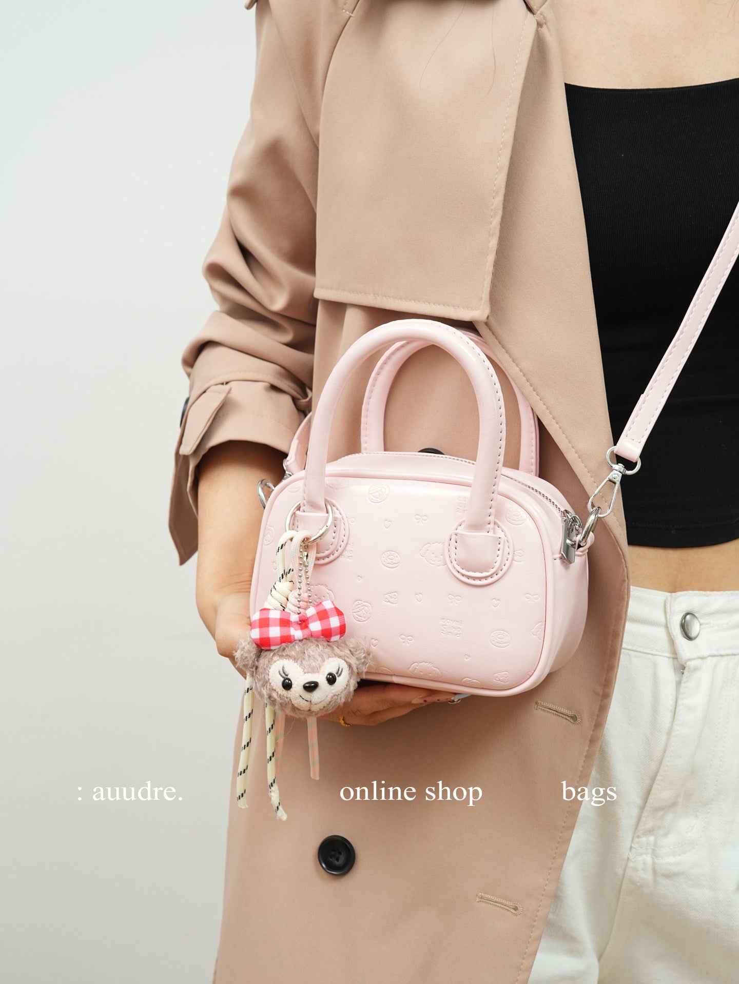 Rosette Bowling Bag — Pebbled