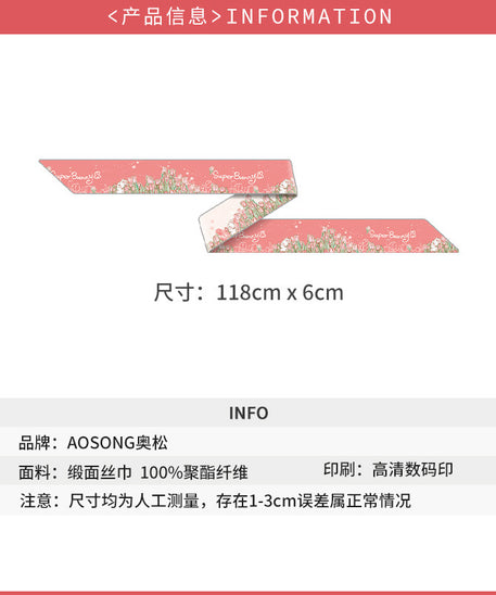 Tulip Field Silk Scarf