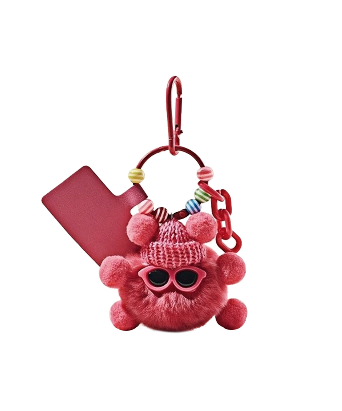 Pom Pom Beanie Bag Charm