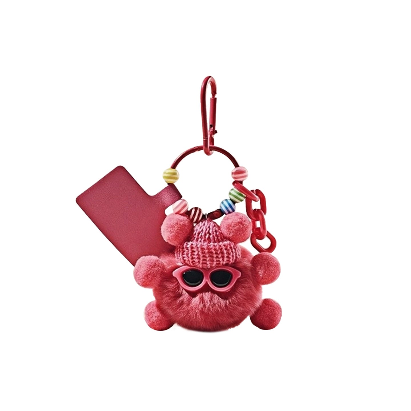 Pom Pom Beanie Bag Charm