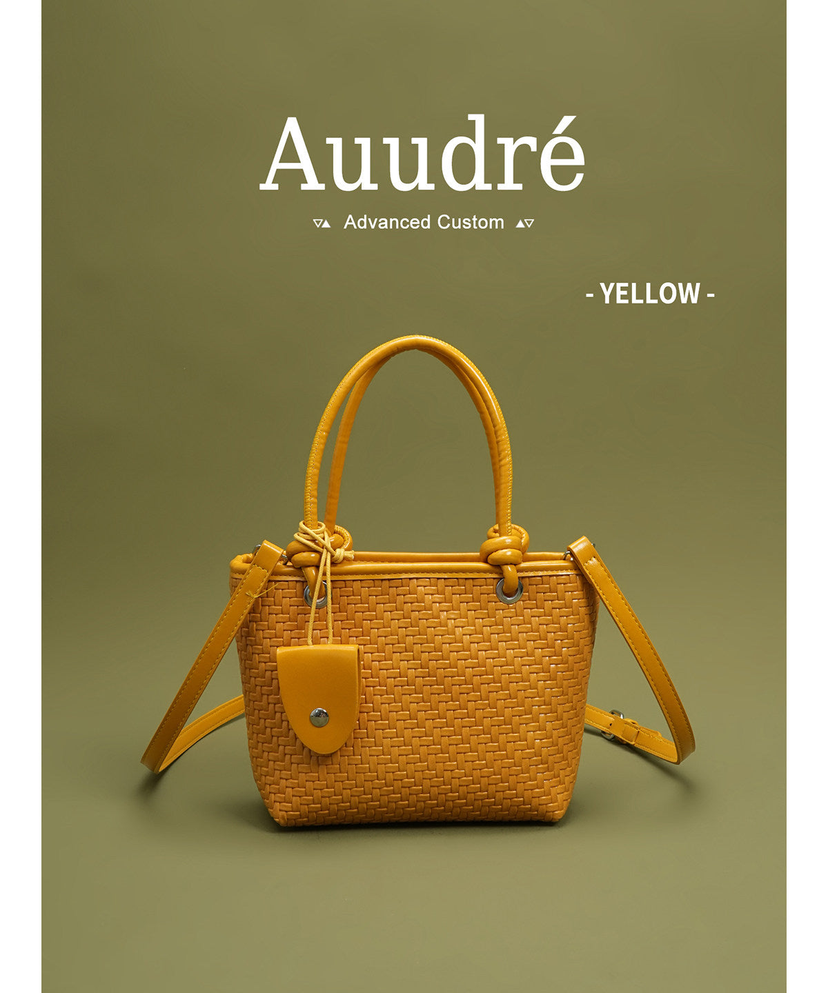 Cobble Woven Top-Handle Bag