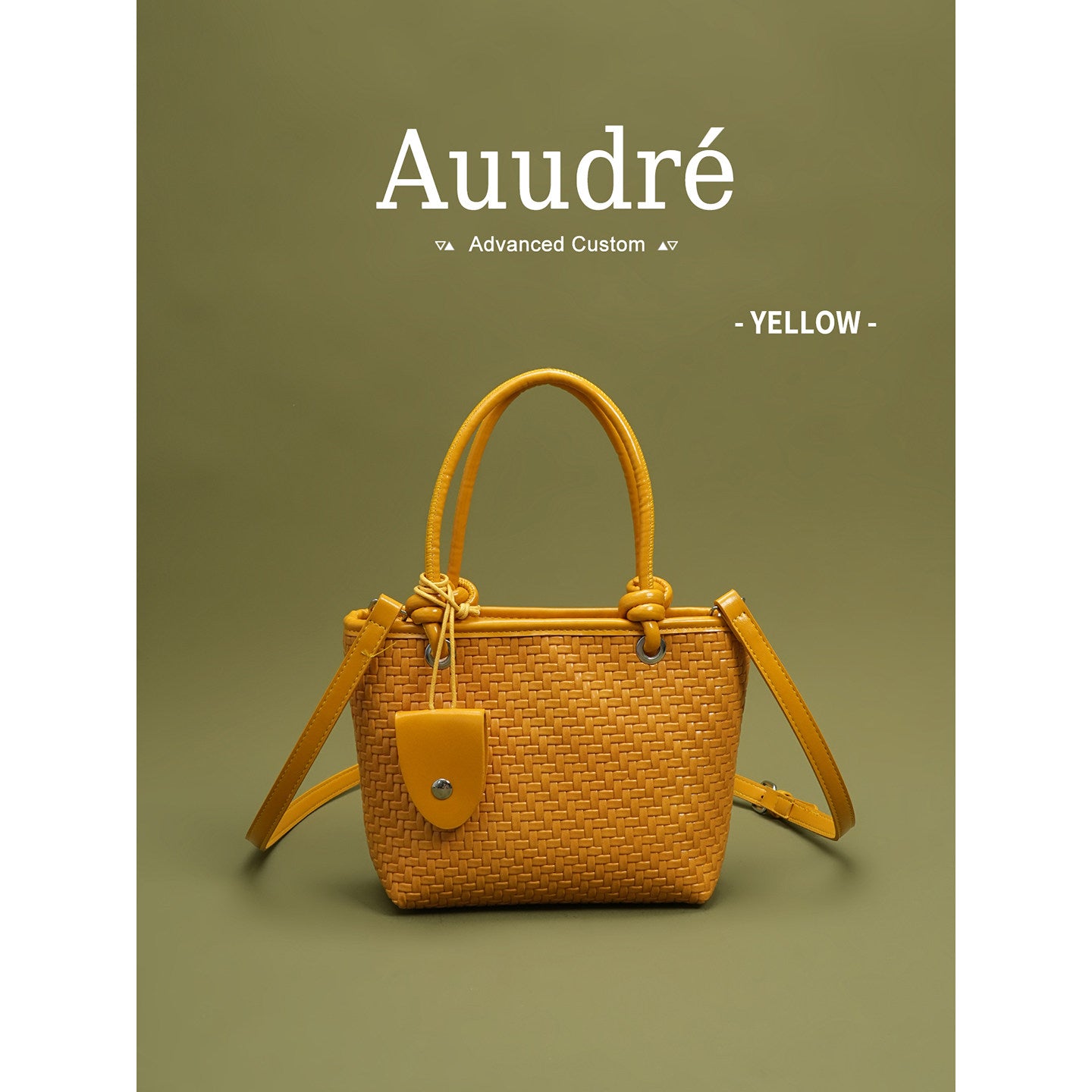 Cobble Woven Top-Handle Bag