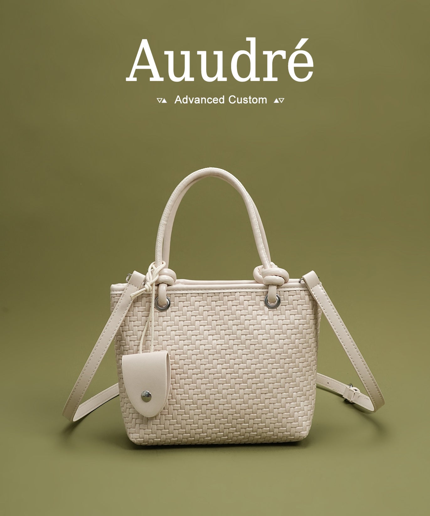 Cobble Woven Top-Handle Bag