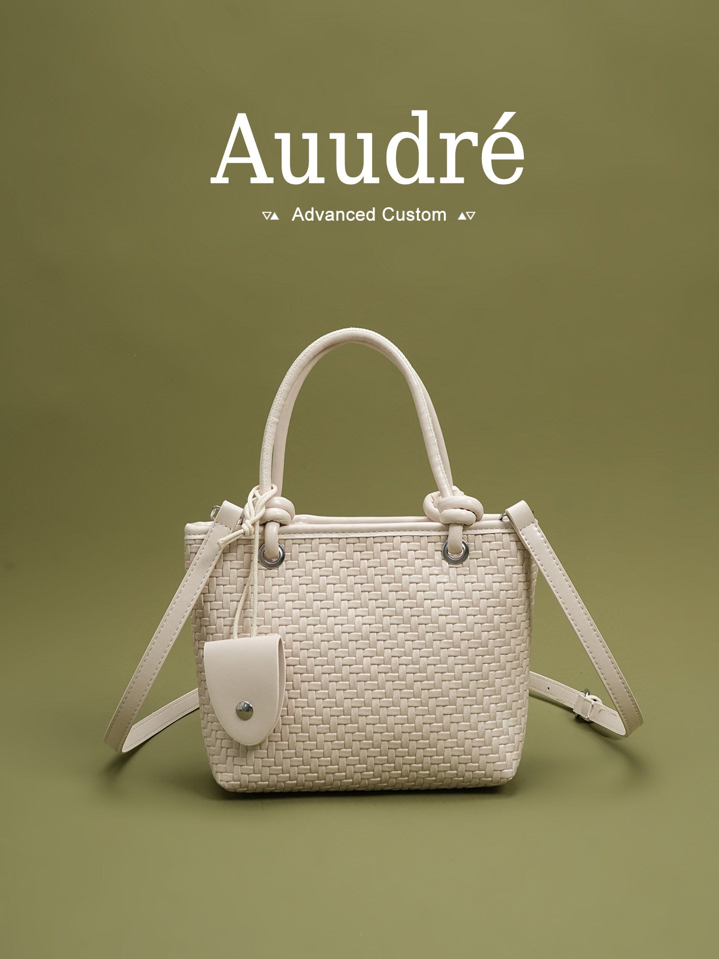 Cobble Woven Top-Handle Bag