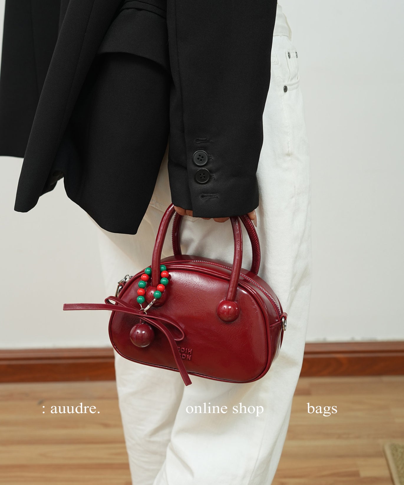 Cherry Patent Handbag