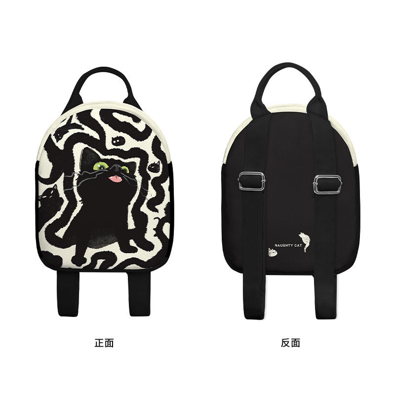 Little Black Canvas Backpack