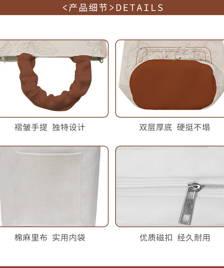 First Love Garden Canvas Crossbody Tote