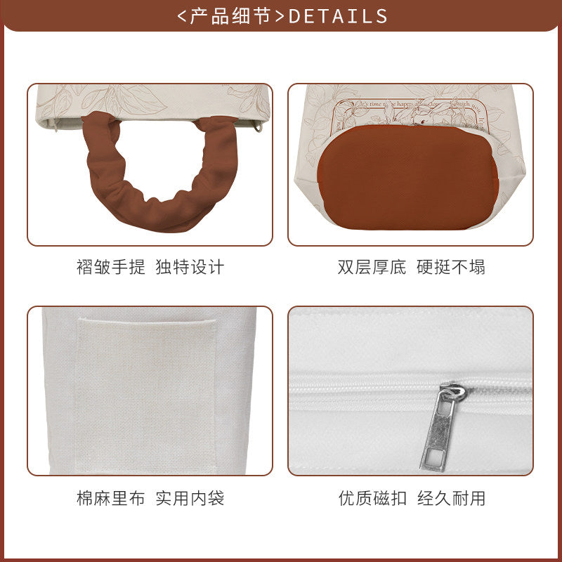 First Love Garden Canvas Crossbody Tote