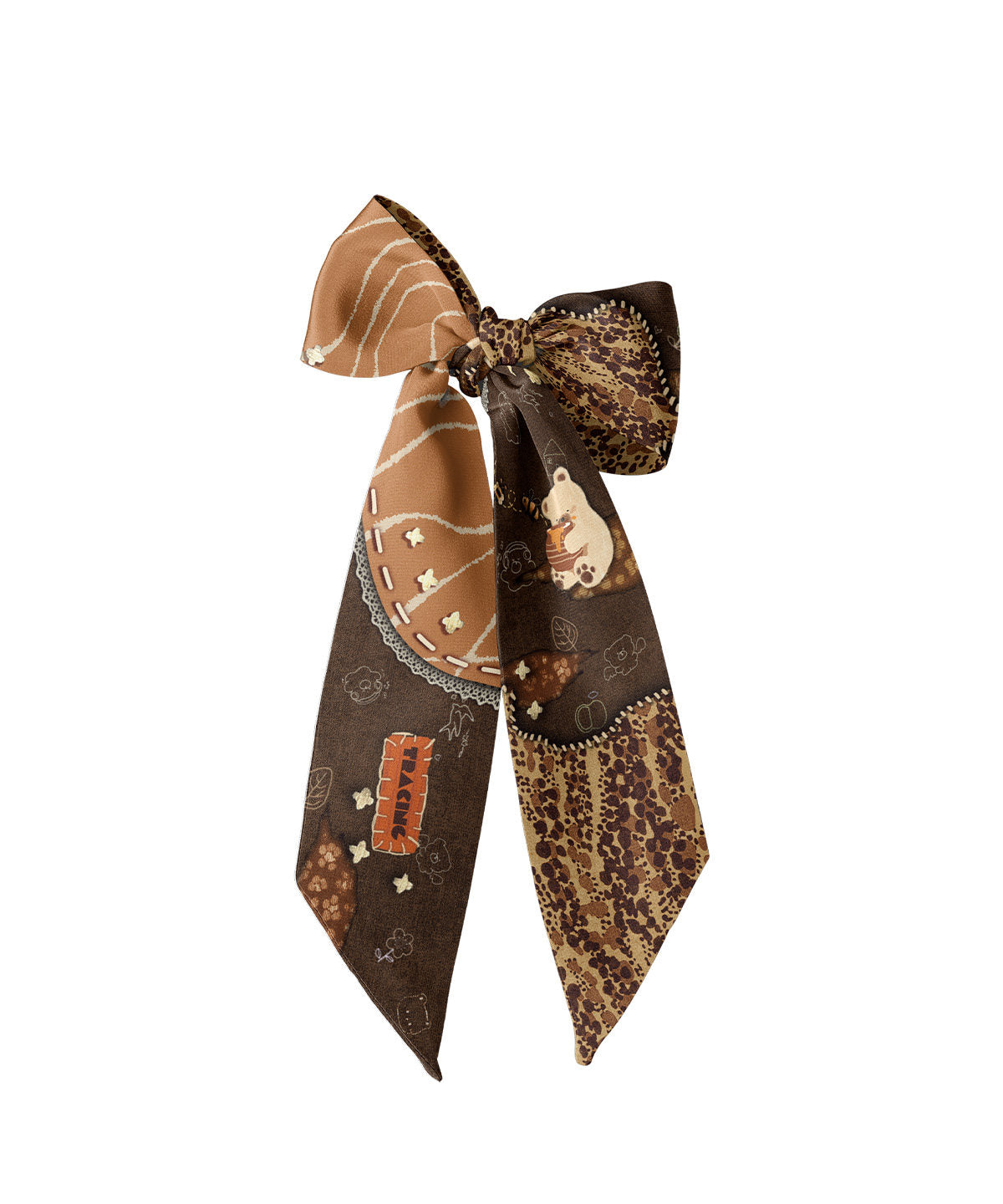 Honey Bear Silk Scarf