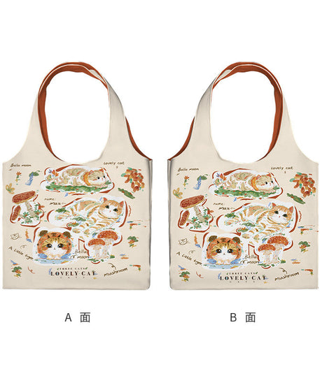 Ginger Cat Canvas Shoulder Bag