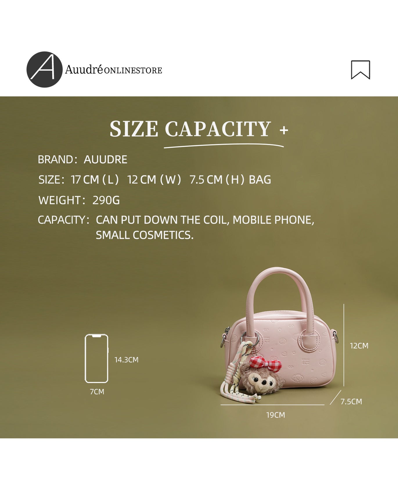 Rosette Bowling Bag — Pebbled
