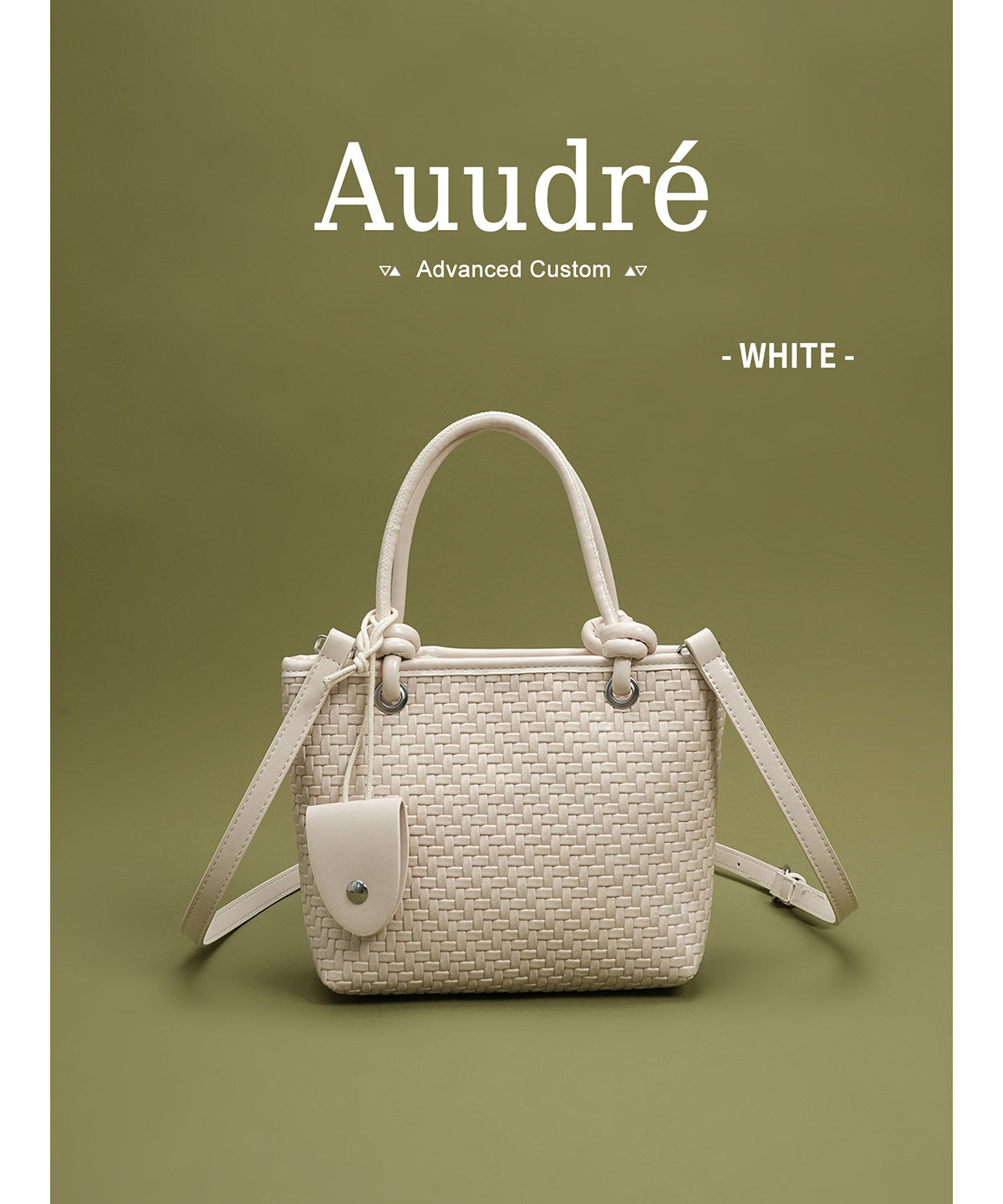 Cobble Woven Top-Handle Bag