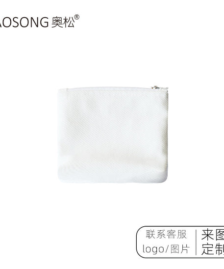 Peach Blossom Canvas Coin Purse