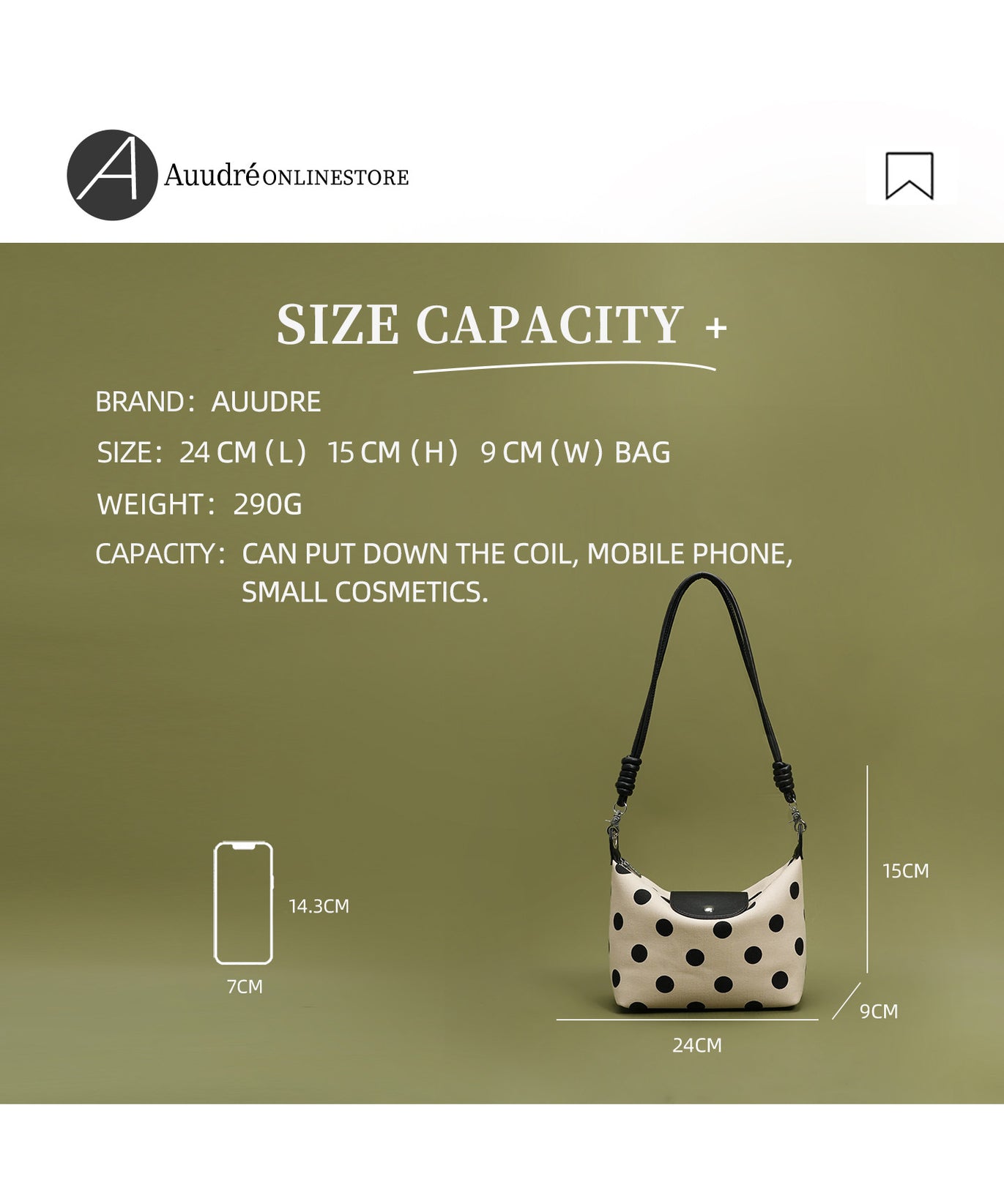 Domino Shoulder Bag — Polka Dot
