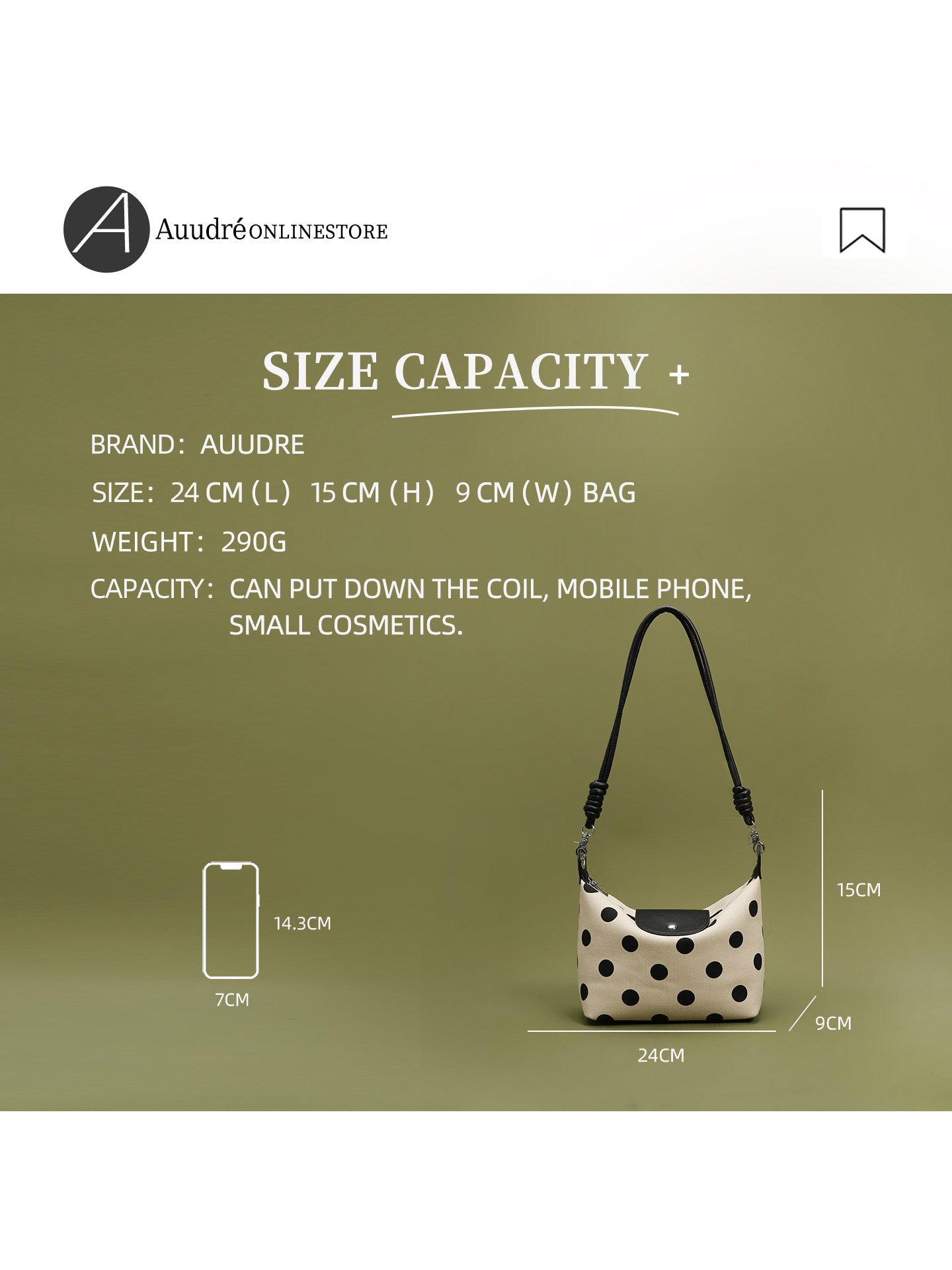 Domino Shoulder Bag — Polka Dot