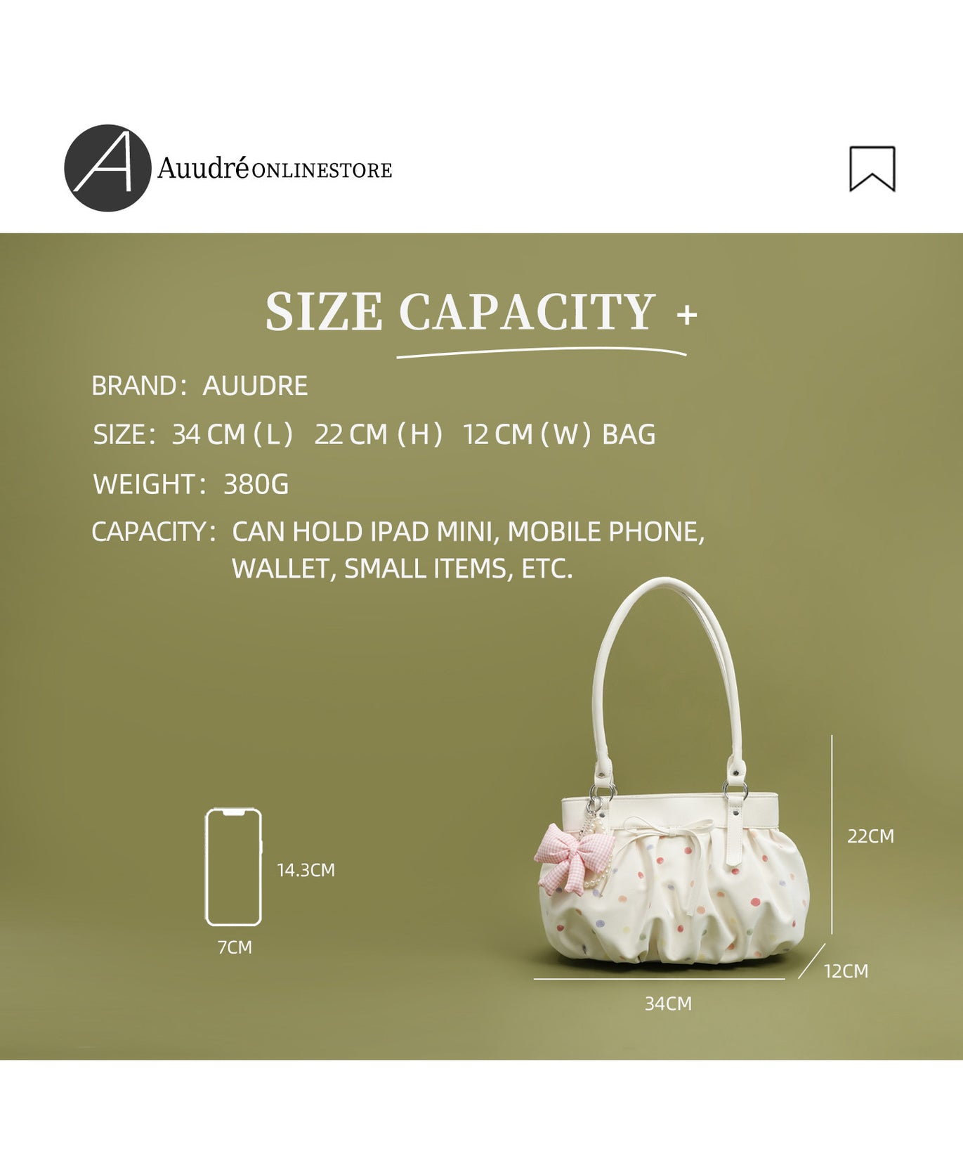 Bonbon Shoulder Bag — Ruched