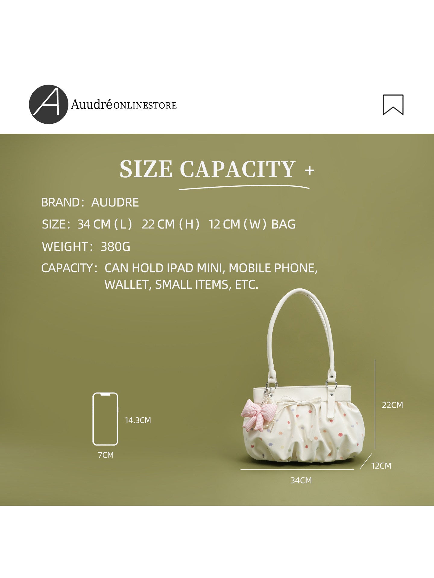 Bonbon Shoulder Bag — Ruched