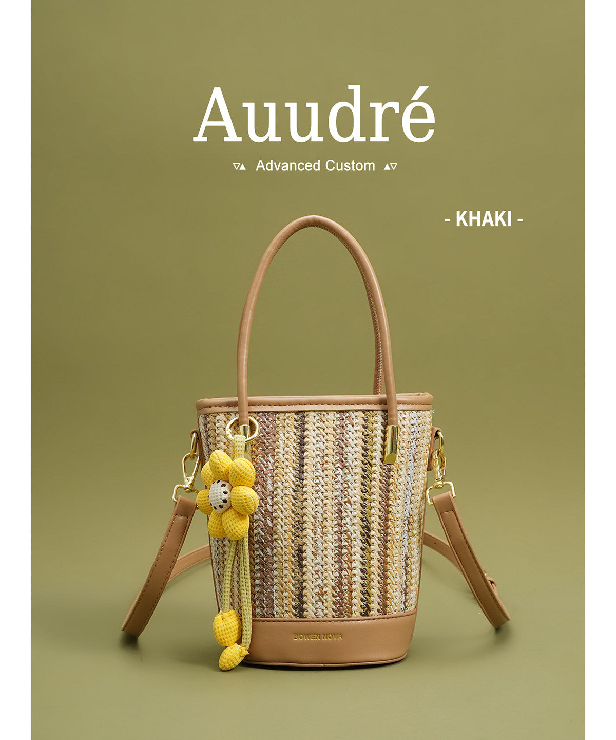 Fiesta Bucket Bag — Straw