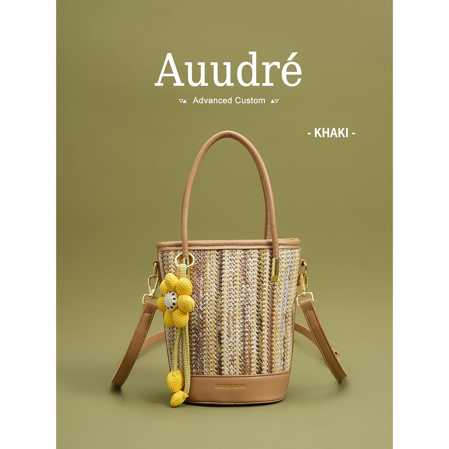 Fiesta Bucket Bag — Straw