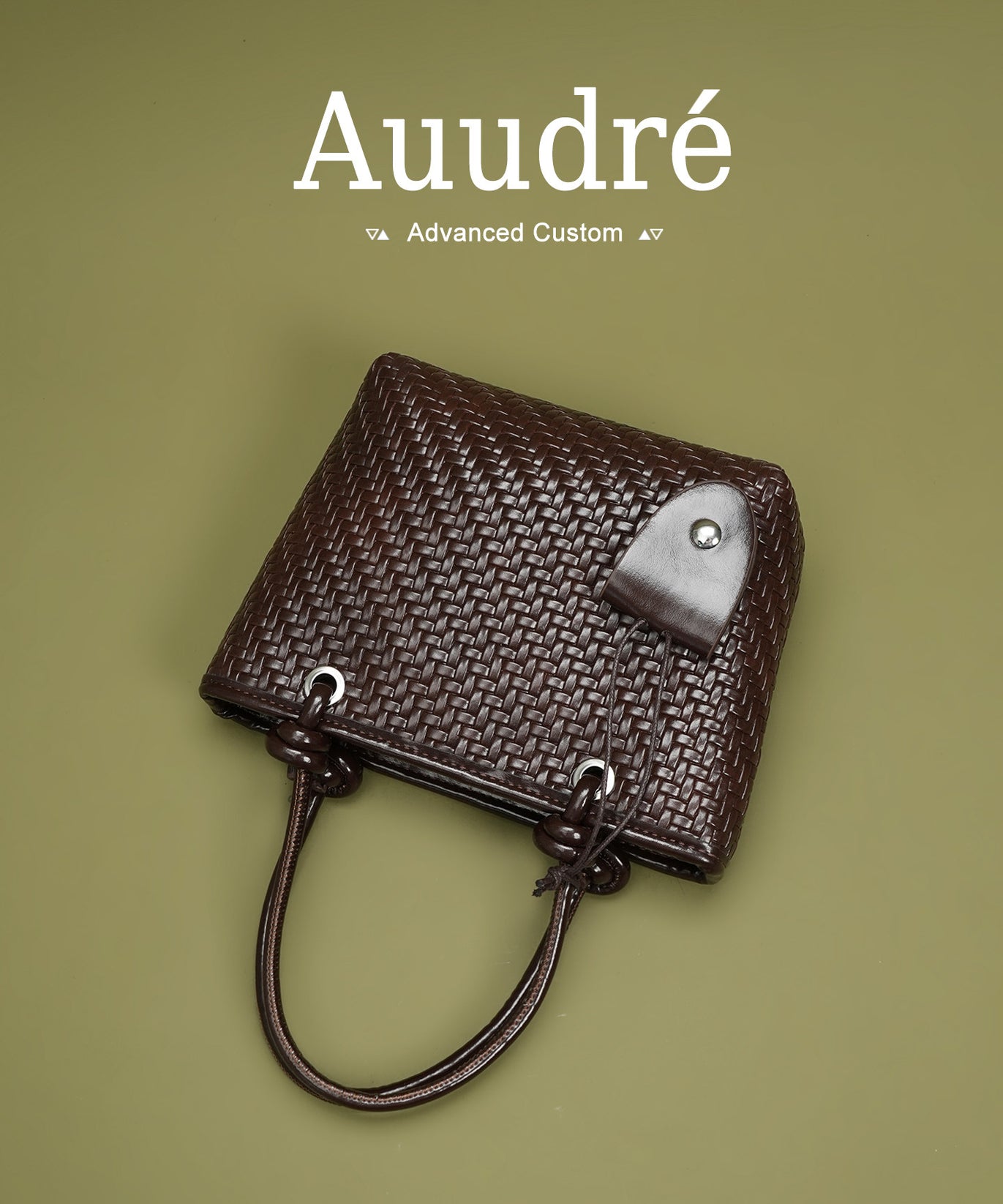 Cobble Woven Top-Handle Bag