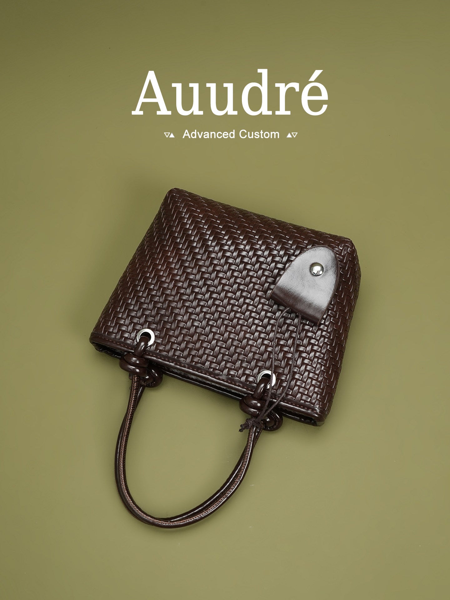 Cobble Woven Top-Handle Bag
