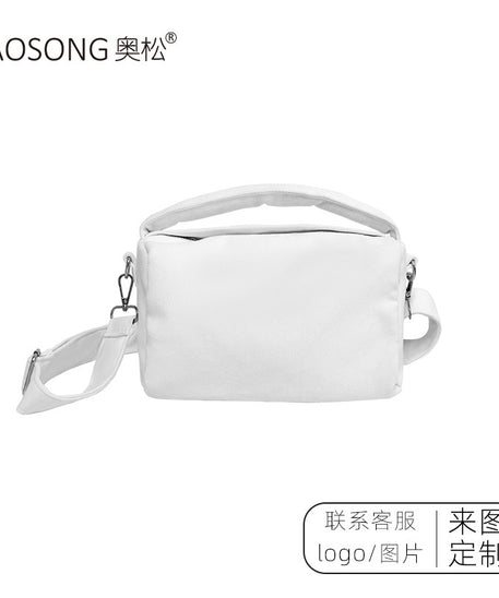 Lucky Cat Canvas Crossbody Tote