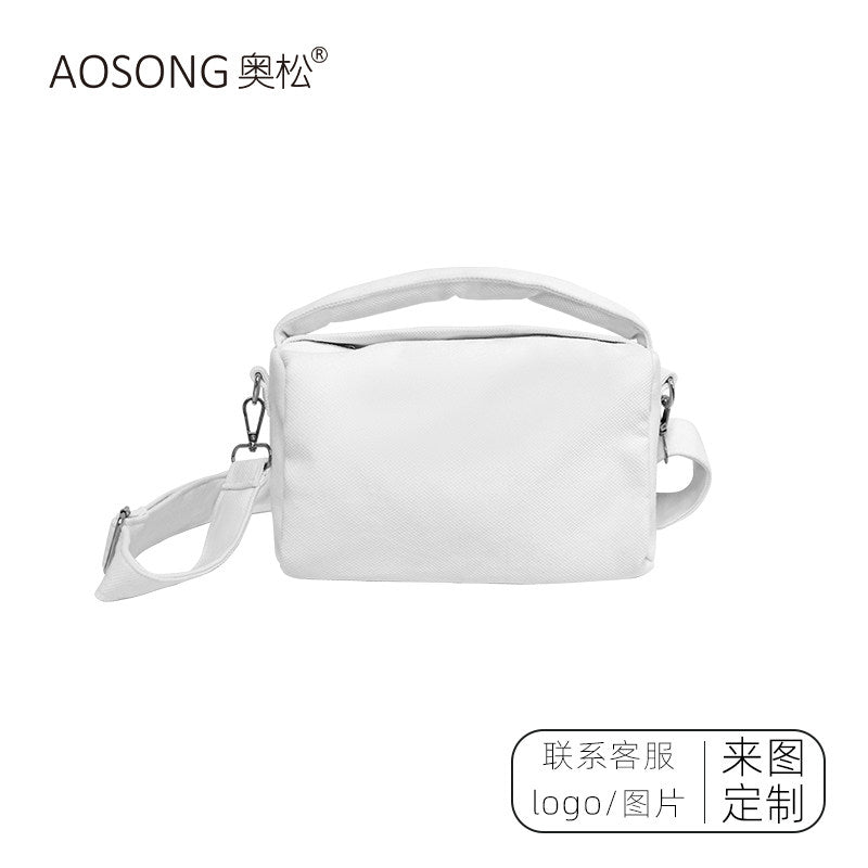 Lucky Cat Canvas Crossbody Tote