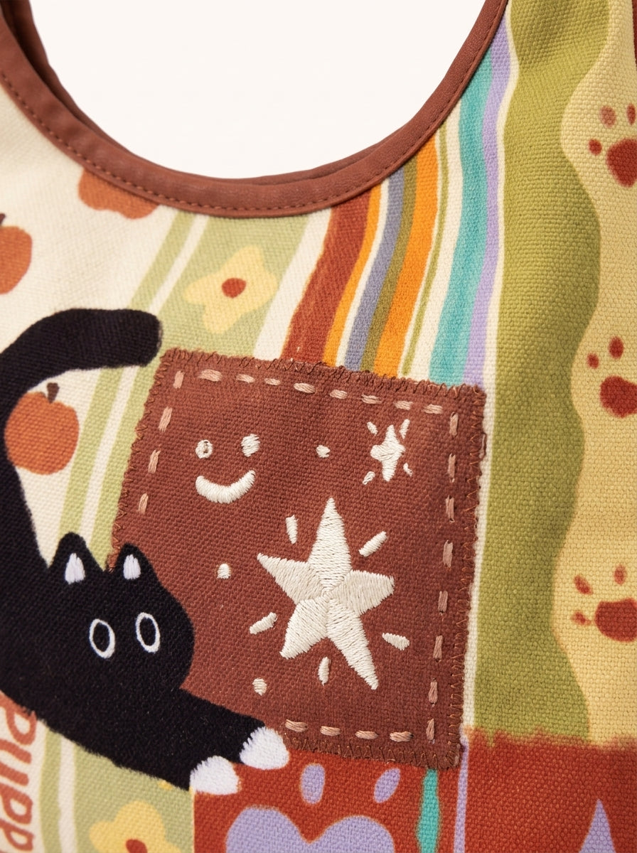 Playful Cat Shoulder Bag